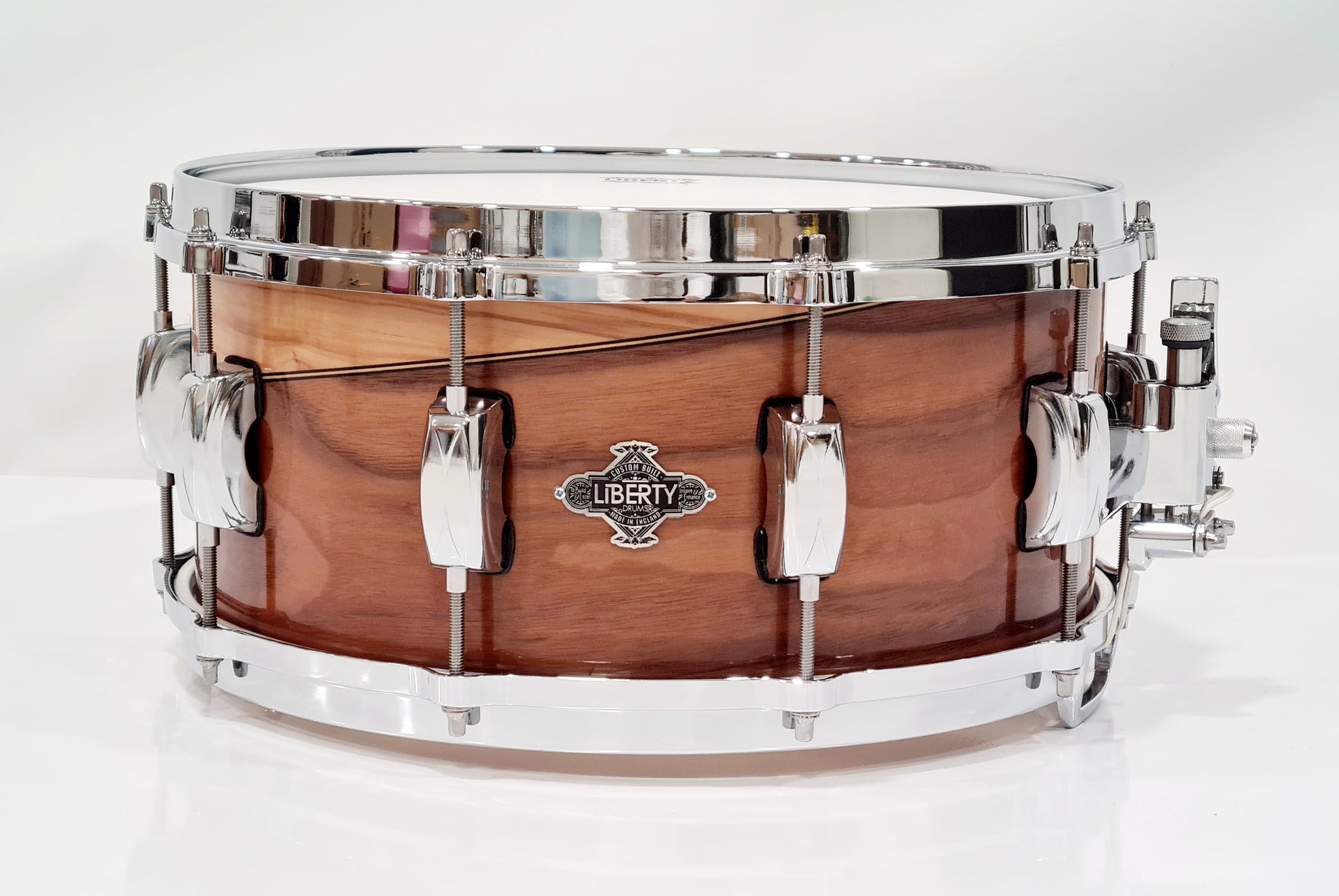 14x6" American walnut & Olive wood snare drum